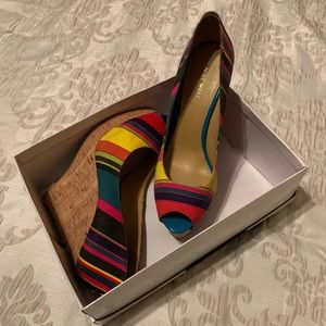 Nine West Ladies Wedge Heeled Open-Toe Shoes